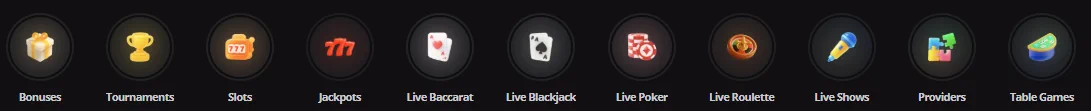 LvBet Menu